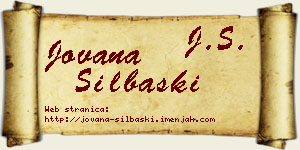 Jovana Silbaški vizit kartica
